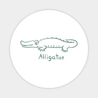 Simple Alligator Magnet